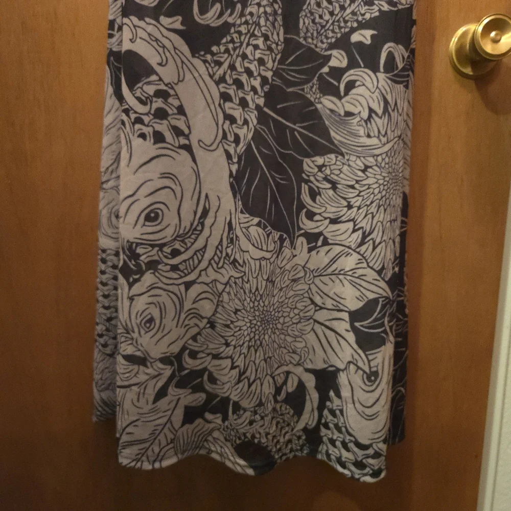 HOST PICK! 🎉🎈Commence tattoo design NWT sheer mesh long dress - Picture 8 of 9